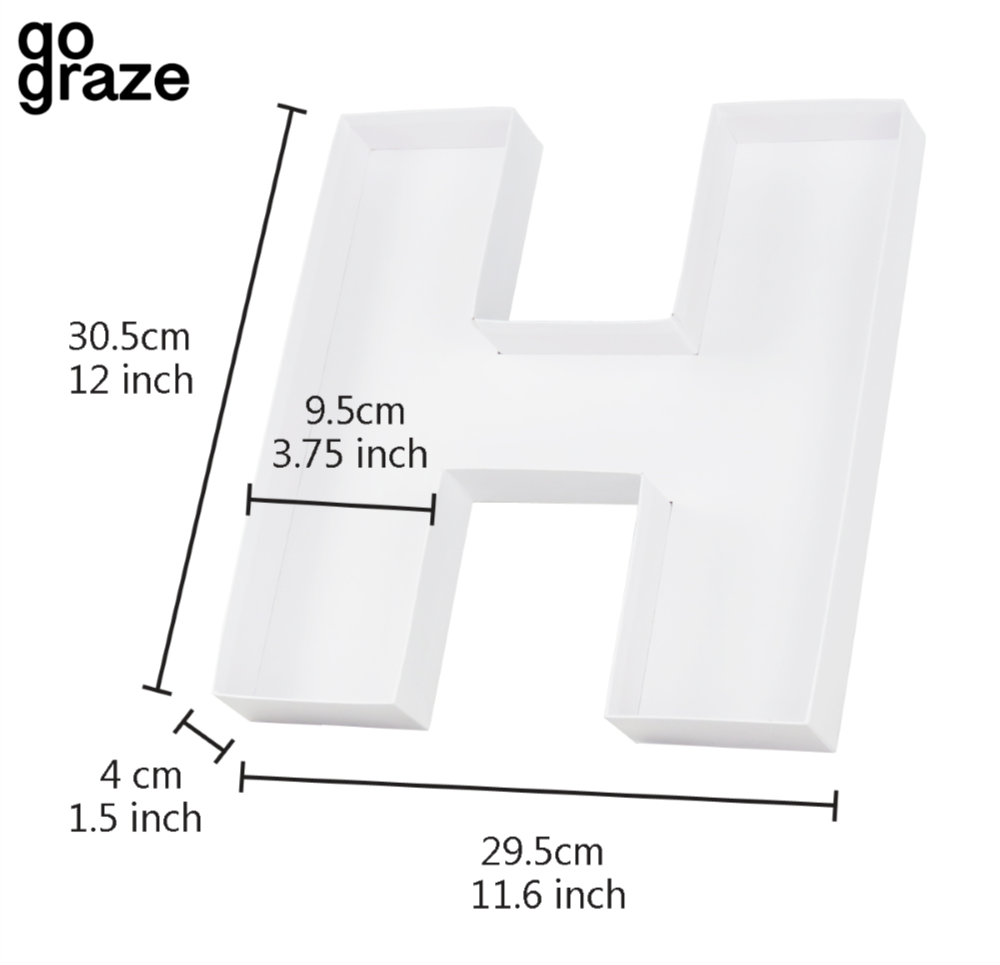 PERFECTLY IMPERFECT Go Graze Letter Box ‘H’