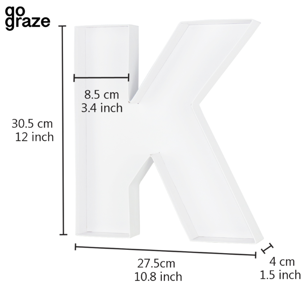 PERFECTLY IMPERFECT Go Graze Letter Box ‘K’